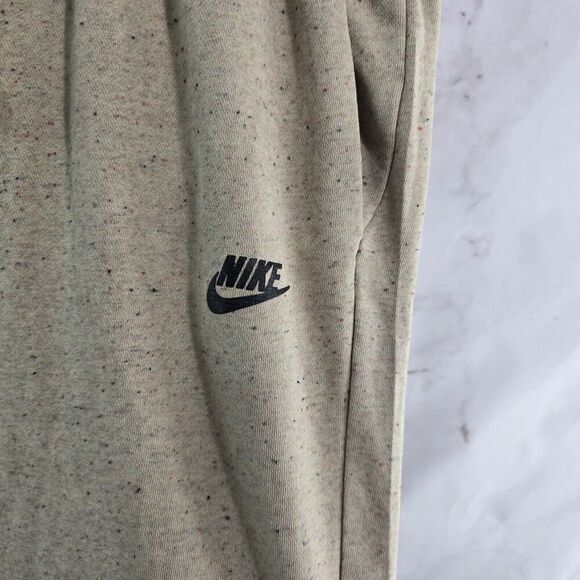 Nike Sweatpants Mens Medium Beige Speckled Club Fleece Revival Limestone + - Picture 10 of 12